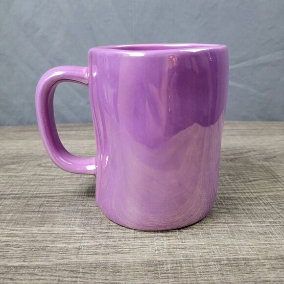 Rae‎ Dunn Artisan Collection Iridescent Purple Fortune Teller Halloween Mug - Picture 3 of 6